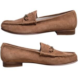Sam Edelman Cyprus Brown Suede Leather Loraine Horse Bit Loafers Shoes 11 M NEW